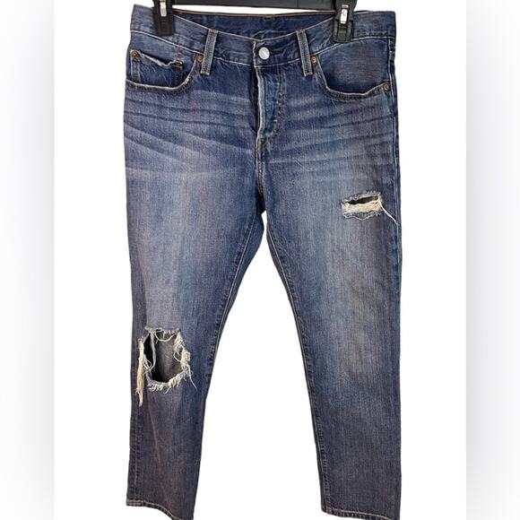 Levi’s Women’s 501ct Straight Distressed jeans Size 27 - Picture 1 of 13